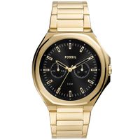 Reloj Fossil Evanston BQ2611 Multifuncional Acero Inoxidable Dorado Negro