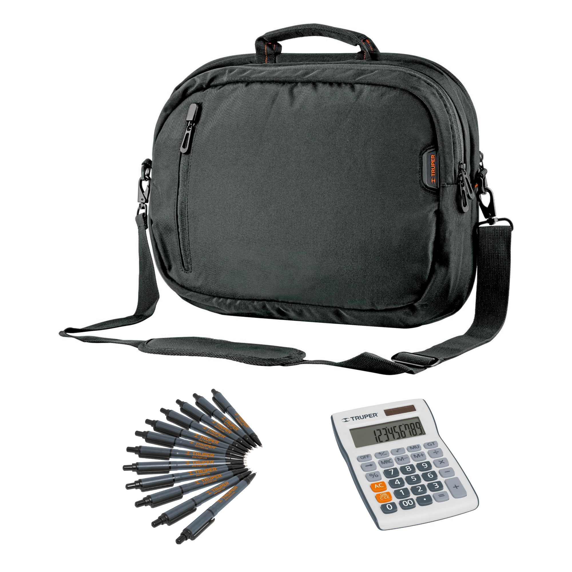 Kit maleta maletín morral calculadora lapiceros Truper