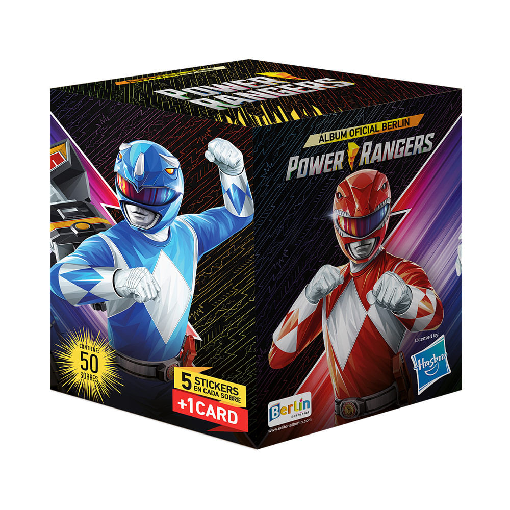 1 Cajita Power Rangers Editorial Berlín por 50 Sobres