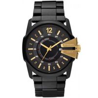 Reloj Diesel Master Chief DZ1209 Fecha Acero Inoxidable Negro Dorado