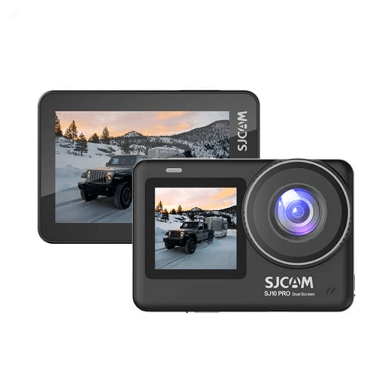 CÁMARA ACUÁTICA SJCAM SJ10 PRO DUAL SCREEN TÁCTIL 4K 60FPS ESTABILIZADOR 6 EJES - NEGRO