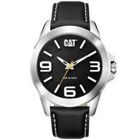 Reloj CAT Caterpillar YT YT14132132 Acero Inoxidable Correa De Cuero Negro