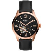 Reloj Fossil Townsman ME3170 Automático Correa de Cuero Oro Rosado