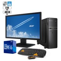 Pc Oficina Intel Core i5 2.9 Ghz Monitor 20 SSD 480Gb Ram 8Gb
