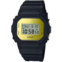 Reloj Casio G-Shock DW5600BBMB-1 Digital Luz Fondo Espejo Dorado