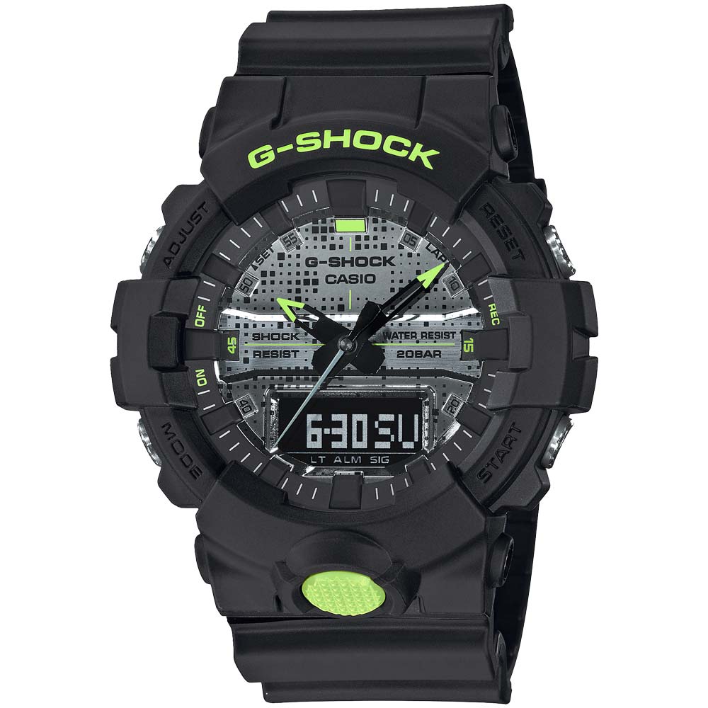 Reloj Casio G-Shock GA800DC-1A Digital Analógico Acuático Luz Led Resina Negro