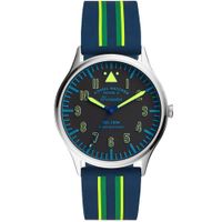 Reloj Fossil Forrester FS5614 Acero Inoxidable Correa de Silicona Azul Verde