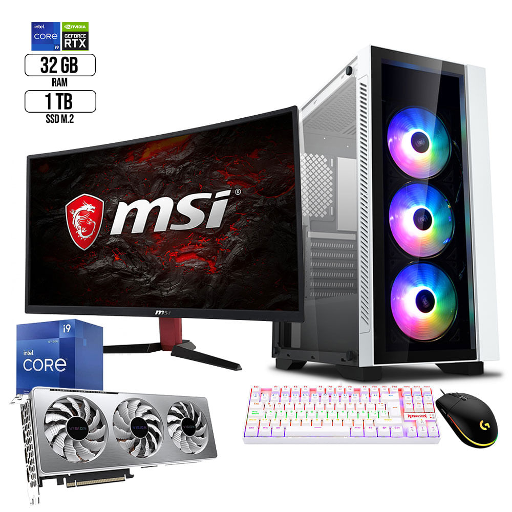 Pc SuperGamer Corei9 12va Monitor 27"" 144hz Video Rtx3060ti 8gb Ram 32 Ssd 1tb