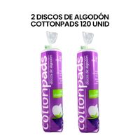 2 Discos de Algodón Cottonpads 120 UNID
