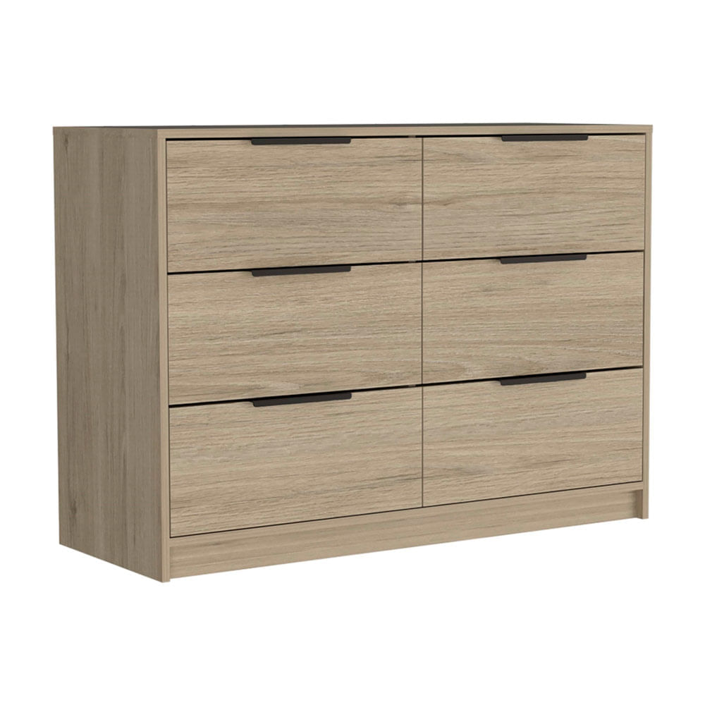 Cómoda Kaia 4 cajones 2 puertas Rovere