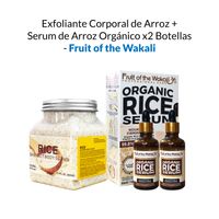 Exfoliante Corporal de Arroz + Serum de Arroz Orgánico x2 Botellas - Fruit of the Wakali