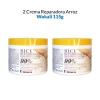 2 Crema Reparadora Arroz Wakali 115g