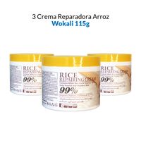 3 Crema Reparadora Arroz Wakali 115g