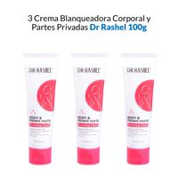 3 Crema Blanqueadora Corporal y Partes Privadas Dr Rashel 100g