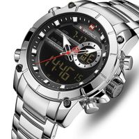 Reloj Hombre NAVIFORCE 9163 Plateado Análogo-Digital