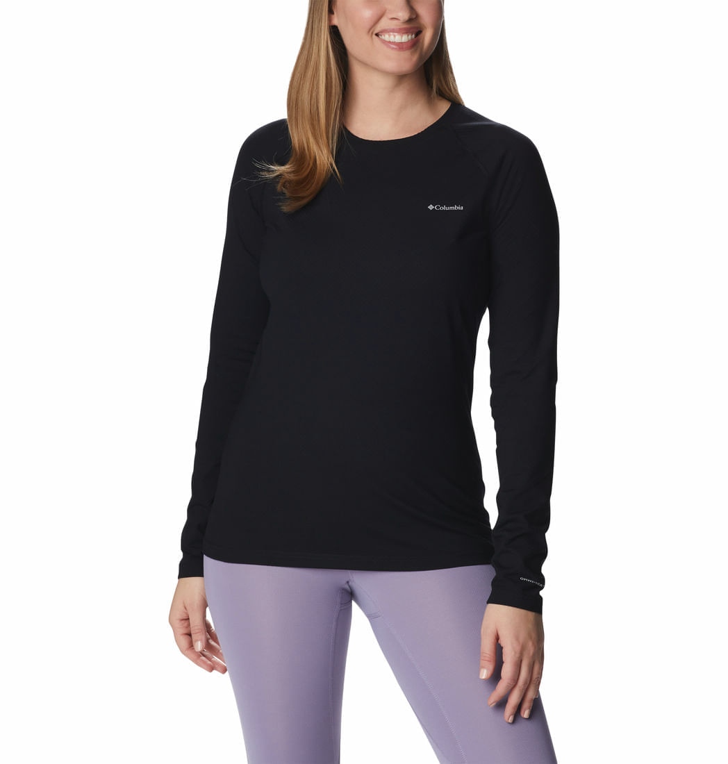 CAMISETA COLUMBIA PRIMERA CAPA DE PUNTO, CUELLO REDONDO Y MANGA LARGA OMNI-HEAT INFINITY PARA MUJER