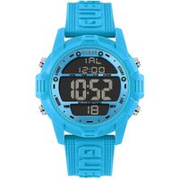 Reloj Guess Charge GW0050G1 Digital Luz Correa de Silicona Celeste