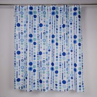 Cortina de Baño con Aros Naranja 180x180cm Poly Bubbles