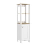 Mueble Auxiliar Tuhome Hades 1 Puerta Blanco/Beige