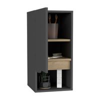 Mueble Lateral Tuhome Laurent 1 Puerta Gris