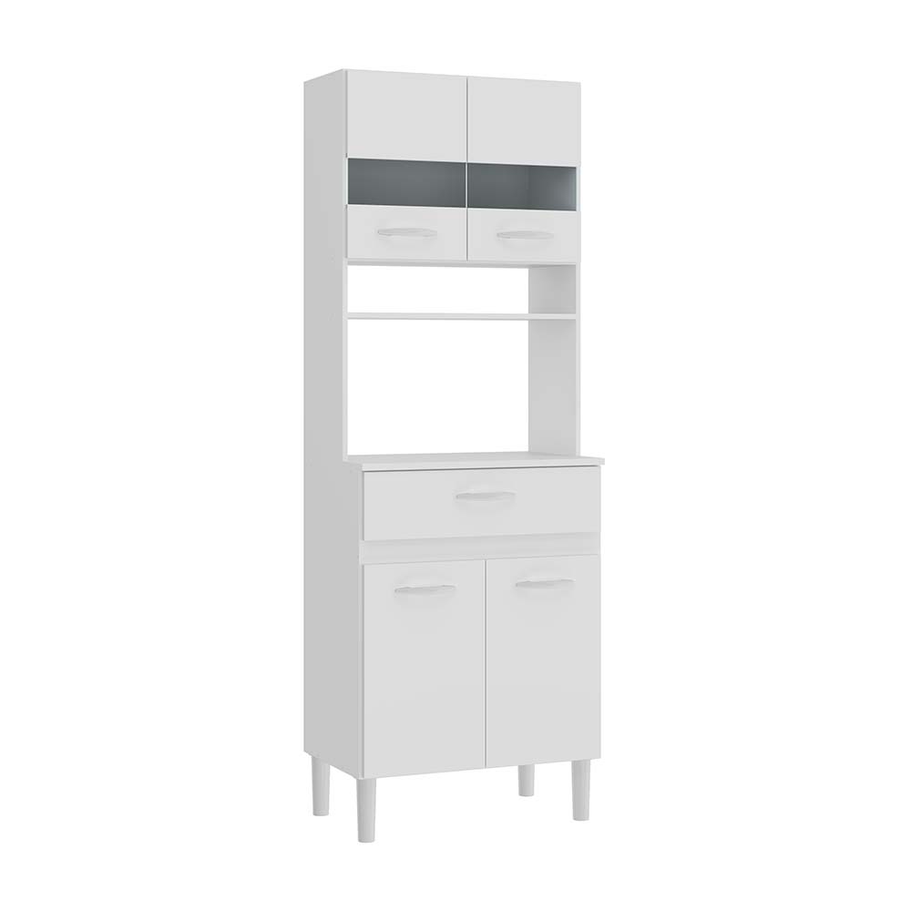 Mueble Alacena de Cocina Dalia 60cm MDP Blanco Naranja