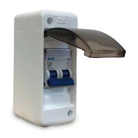 Interruptor termomagnético Sica 32a + Tablero 2 polos