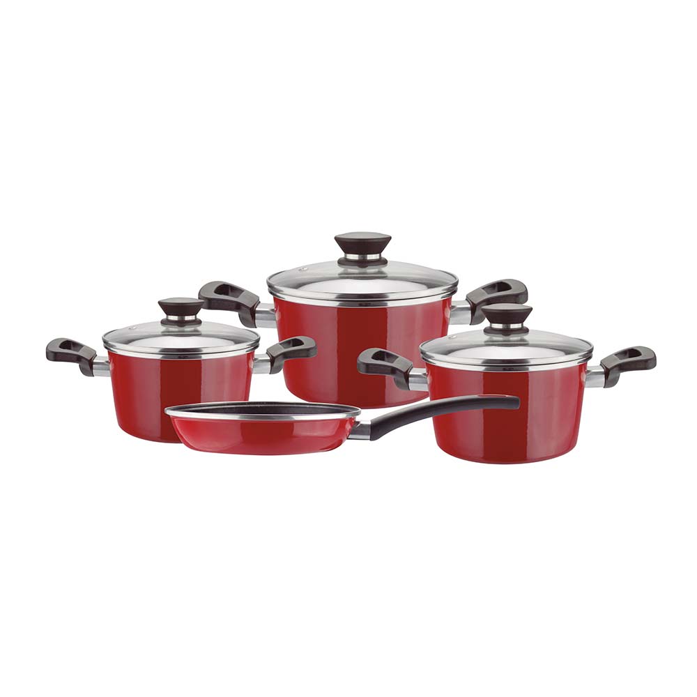 Set de ollas acero Vitrificado 7 piezas