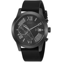 Reloj Guess Atlas U1055G1 Fecha Cronometro Correa de Silicona Negro