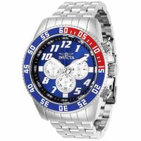 Reloj Invicta Pro Diver 29854 Cronómetro Plateado Azul Rojo