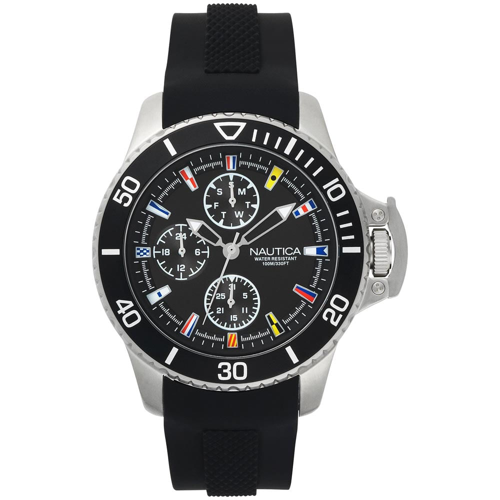 Reloj Nautica Bayside NAPBYS001 Multifuncional Negro