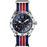 Reloj Nautica Cruise NCC01 NAPNCI805 Multifuncional Nailon Azul Rojo