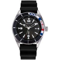 Reloj Nautica N83 Urban Surf NAPUSS901 Fecha Negro Plateado