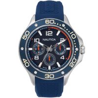 Reloj Nautica Pier 25 NAPP25002 Multifuncional Correa de Silicona Azul