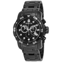 Reloj Invicta Pro Diver 0076 Fecha Cronómetro Acero Inoxidable Negro