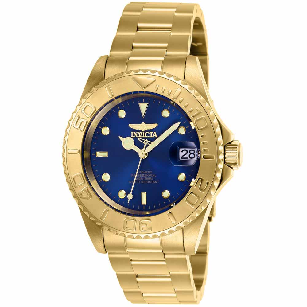 Reloj Invicta Pro Diver 26997 Automático Acero Inoxidable Dorado Azul