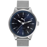 Reloj Puma Cool Down PU103641010 Fecha Acero Inoxidable Plateado Azul