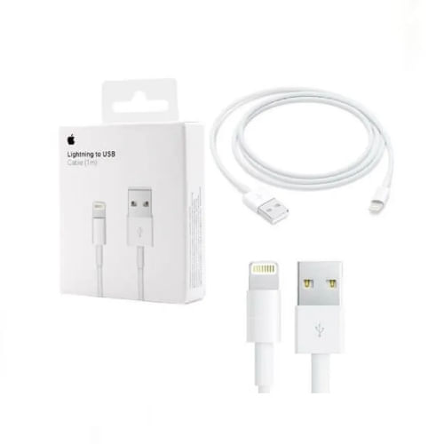 Cable lightning a USB Apple, 1m, blanco
