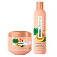 Pack AMARÁS Shampoo Reparación Divina Frasco 400ml + Tratamiento Reparador Reparación Divina Frasco 300ml