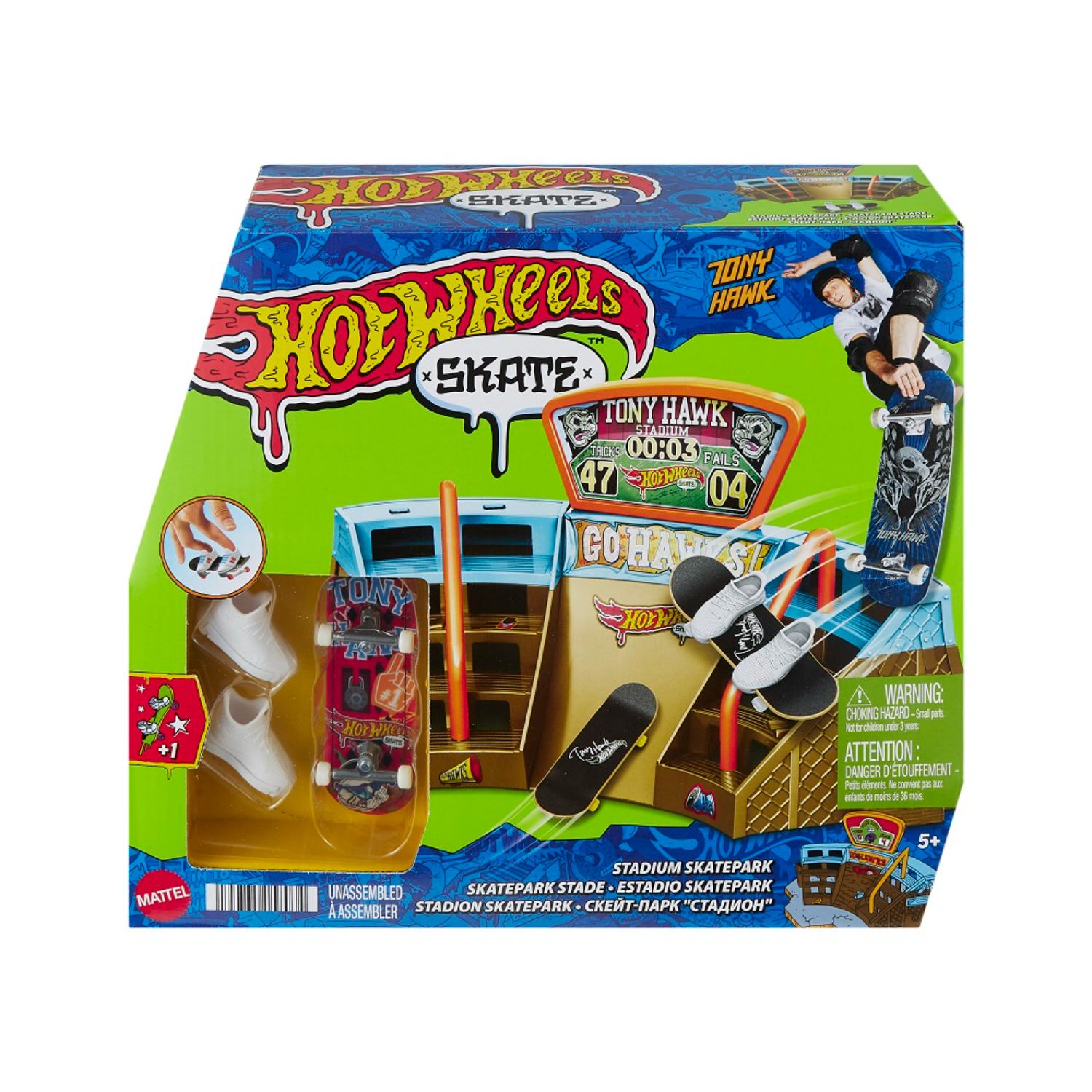 Pista Hot Wheels Skate Park Tony Hawk