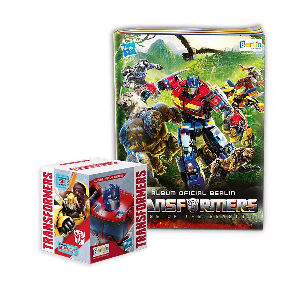 Álbum Transformers Editorial Berlin Tapa Blanda + 1 Cajita (50 Sobres)