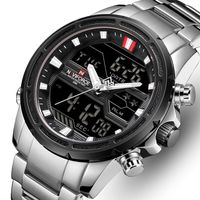 Reloj Hombre NAVIFORCE 9138 Plateado Análogo-Digital