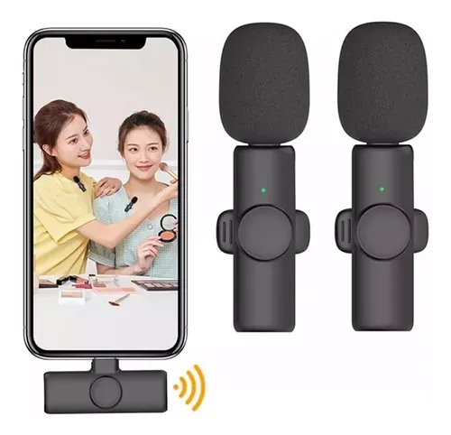 Microfono Inalambrico Solapero Pechero 2 En 1 Celular Usb C
