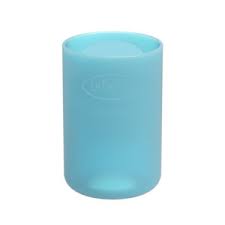 Funda de Biberón de Vidrio Options+ 4oz/ 120ml, Boca Estrecha, Azul