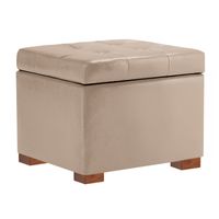 BAUL ALBERT MAVISAC PEQUEÑO COLOR BEIGE - ULTRA CUERO