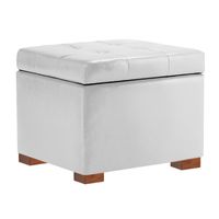BAUL ALBERT MAVISAC PEQUEÑO COLOR BLANCO - ULTRA CUERO