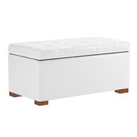 BAUL ALBERT MAVISAC DOS PLAZAS COLOR BLANCO - ULTRA CUERO