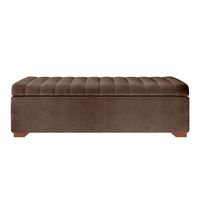 BAUL LIRIO MAVISAC PLAZA QUEEN COLOR CHOCOLATE - TELA
