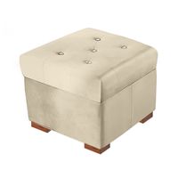 BAUL ELIZA MAVISAC PEQUEÑO COLOR MARFIL - TELA
