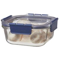 Táper Hermético LOCK&LOCK Vidrio Cuadrado 750ml