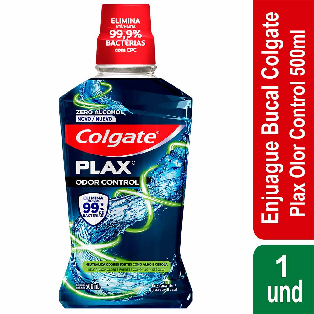 Enjuague Bucal Colgate Plax Odor Control Frasco 500ml